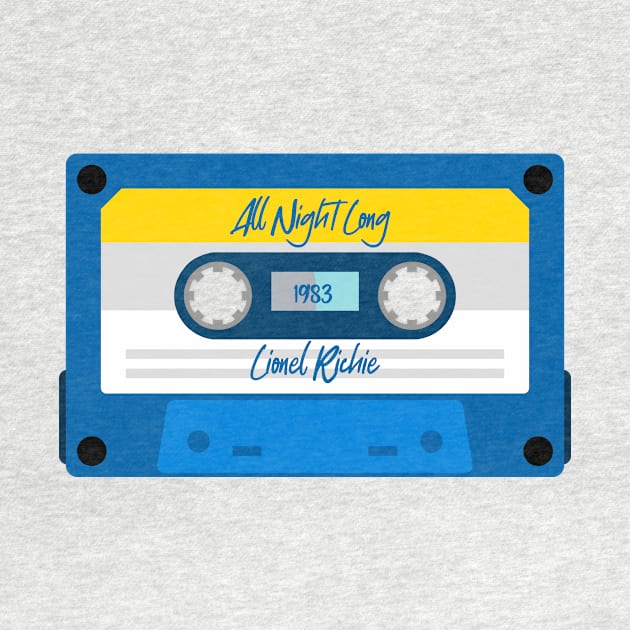 Lionel Richie Classic Blue Cassette by PowelCastStudio